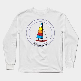 Hobie 14 Catamaran Sailboat Long Sleeve T-Shirt